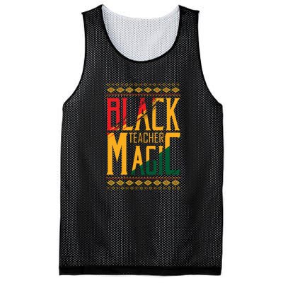 Black Teacher Magic Black History Month Gift Mesh Reversible Basketball Jersey Tank