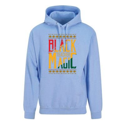 Black Teacher Magic Black History Month Gift Unisex Surf Hoodie