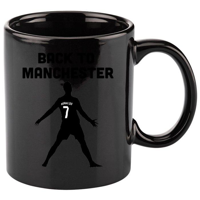 Back To Manchester Ronaldo 7 11oz C Handle Ceramic Mug