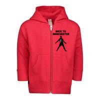 Back To Manchester Ronaldo 7 Toddler Zip Fleece Hoodie