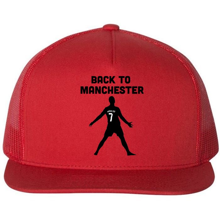 Back To Manchester Ronaldo 7 Flat Bill Trucker Hat