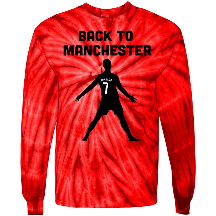 Back To Manchester Ronaldo 7 Tie-Dye Long Sleeve Shirt