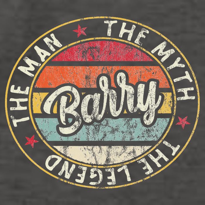 Barry The Man The Myth The Legend First Name Barry Vector Backpack