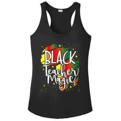 Black Teacher Magic Teacher Black History Month Gift Ladies PosiCharge Competitor Racerback Tank