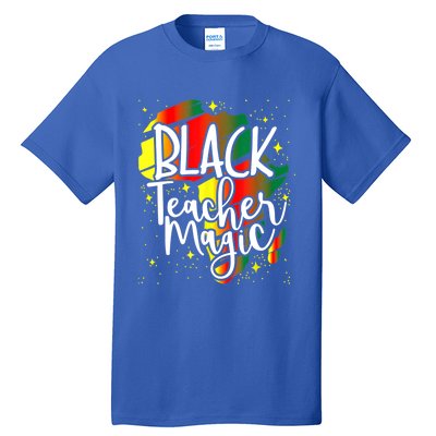 Black Teacher Magic Teacher Black History Month Gift Tall T-Shirt