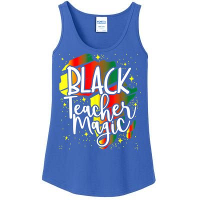 Black Teacher Magic Teacher Black History Month Gift Ladies Essential Tank