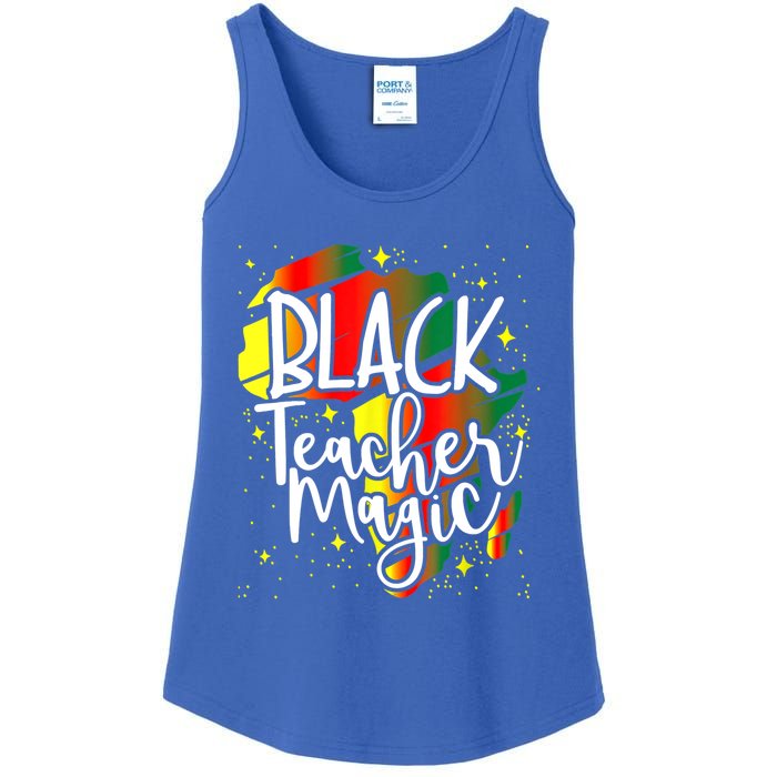 Black Teacher Magic Teacher Black History Month Gift Ladies Essential Tank