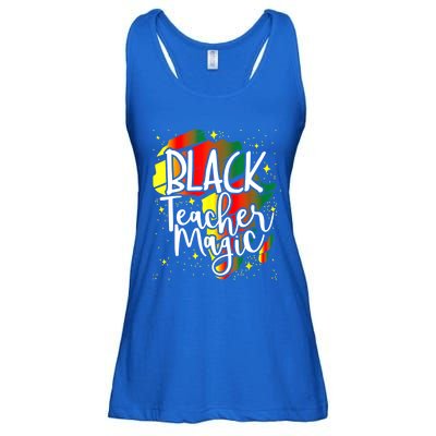 Black Teacher Magic Teacher Black History Month Gift Ladies Essential Flowy Tank