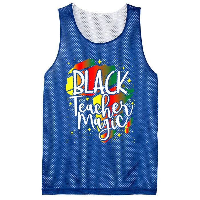 Black Teacher Magic Teacher Black History Month Gift Mesh Reversible Basketball Jersey Tank