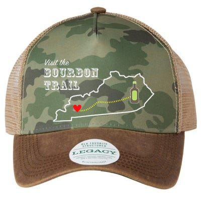 Bourbon Trail Map Kentucky Whiskey Drinking Legacy Tie Dye Trucker Hat