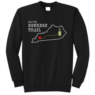 Bourbon Trail Map Kentucky Whiskey Drinking Sweatshirt