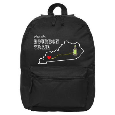 Bourbon Trail Map Kentucky Whiskey Drinking 16 in Basic Backpack