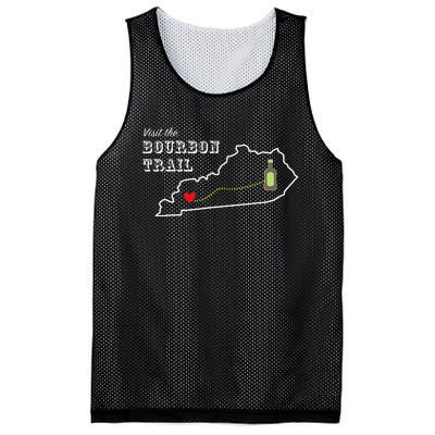 Bourbon Trail Map Kentucky Whiskey Drinking Mesh Reversible Basketball Jersey Tank