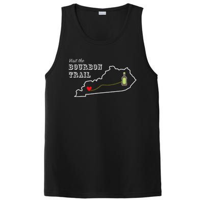 Bourbon Trail Map Kentucky Whiskey Drinking PosiCharge Competitor Tank