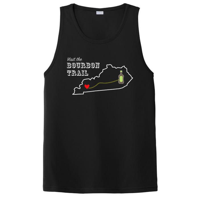 Bourbon Trail Map Kentucky Whiskey Drinking PosiCharge Competitor Tank