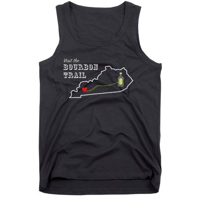 Bourbon Trail Map Kentucky Whiskey Drinking Tank Top