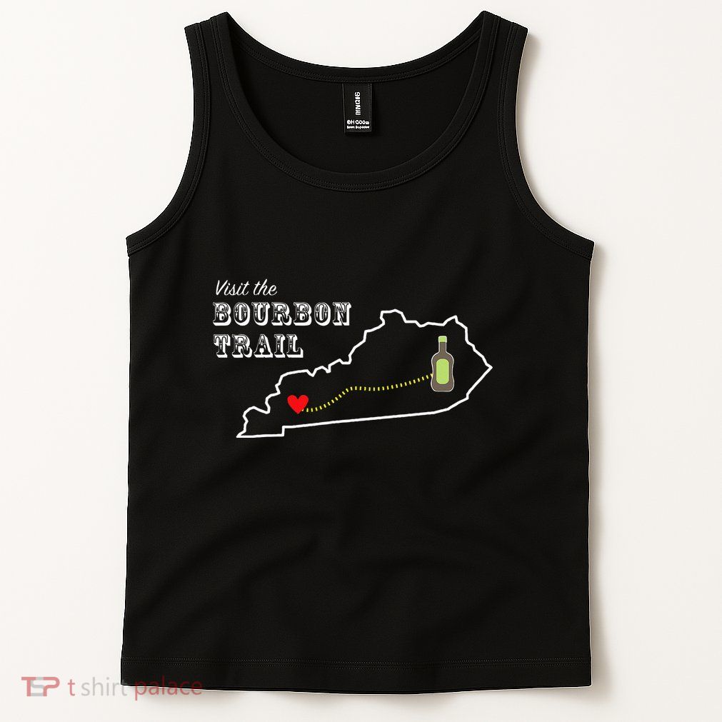 Bourbon Trail Map Kentucky Whiskey Drinking Tank Top