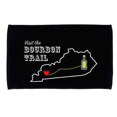 Bourbon Trail Map Kentucky Whiskey Drinking Microfiber Hand Towel