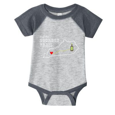Bourbon Trail Map Kentucky Whiskey Drinking Infant Baby Jersey Bodysuit