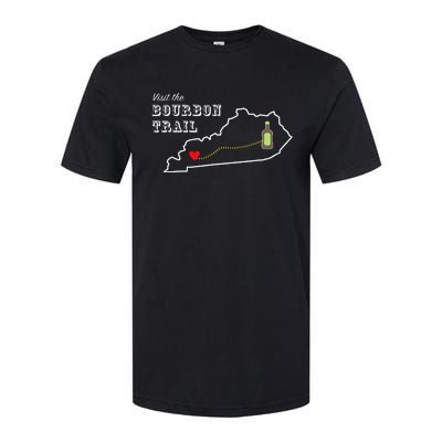 Bourbon Trail Map Kentucky Whiskey Drinking Softstyle CVC T-Shirt