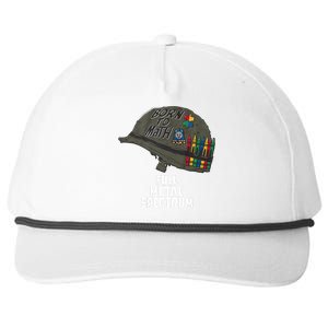 Born To Math Full Metal Spectrum Snapback Five-Panel Rope Hat