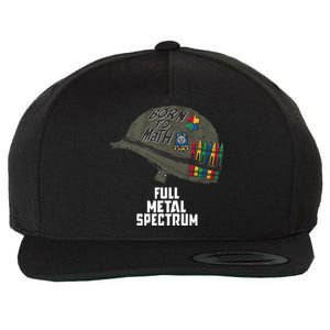 Born To Math Full Metal Spectrum Wool Snapback Cap