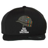 Born To Math Full Metal Spectrum Wool Snapback Cap