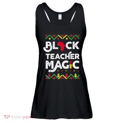 Black Teacher Magic Teacher Black History Month Ladies Essential Flowy Tank