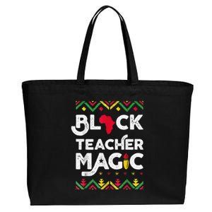 Black Teacher Magic Teacher Black History Month Cotton Canvas Jumbo Tote