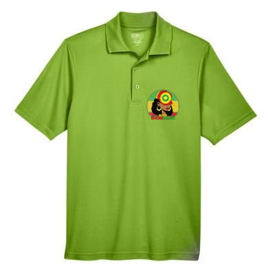 Black Teacher Magic Black History Month Teacher Juneteenth Men's Origin Performance Pique Polo