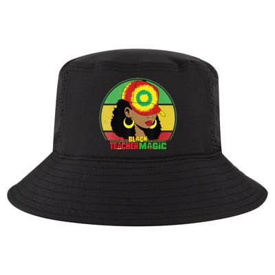 Black Teacher Magic Black History Month Teacher Juneteenth Cool Comfort Performance Bucket Hat