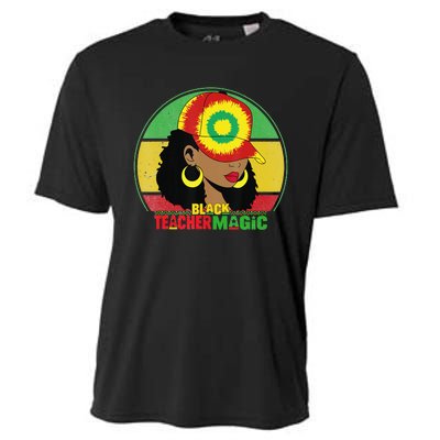 Black Teacher Magic Black History Month Teacher Juneteenth Cooling Performance Crew T-Shirt