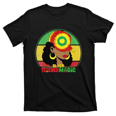 Black Teacher Magic Black History Month Teacher Juneteenth T-Shirt