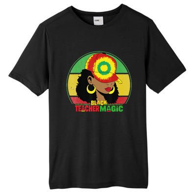 Black Teacher Magic Black History Month Teacher Juneteenth Tall Fusion ChromaSoft Performance T-Shirt