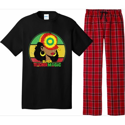 Black Teacher Magic Black History Month Teacher Juneteenth Pajama Set