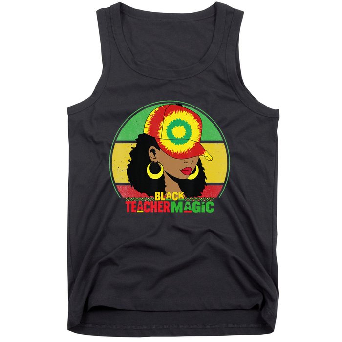 Black Teacher Magic Black History Month Teacher Juneteenth Tank Top