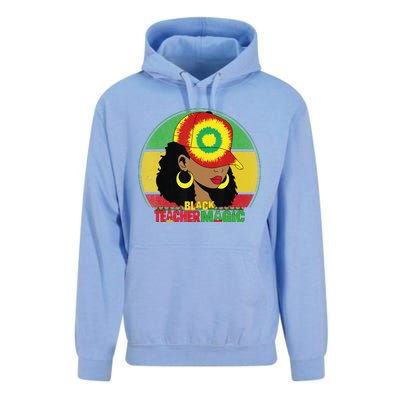 Black Teacher Magic Black History Month Teacher Juneteenth Unisex Surf Hoodie