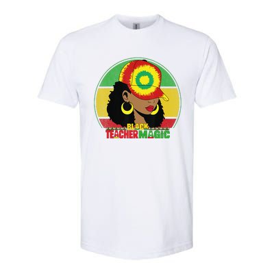 Black Teacher Magic Black History Month Teacher Juneteenth Softstyle CVC T-Shirt