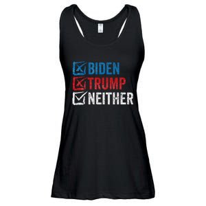 Biden Trump Neither Funny Political Election 2024 Ladies Essential Flowy Tank