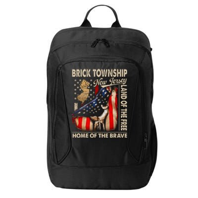 Brick Township New Jersey Usa Flag 4th Of July City Backpack