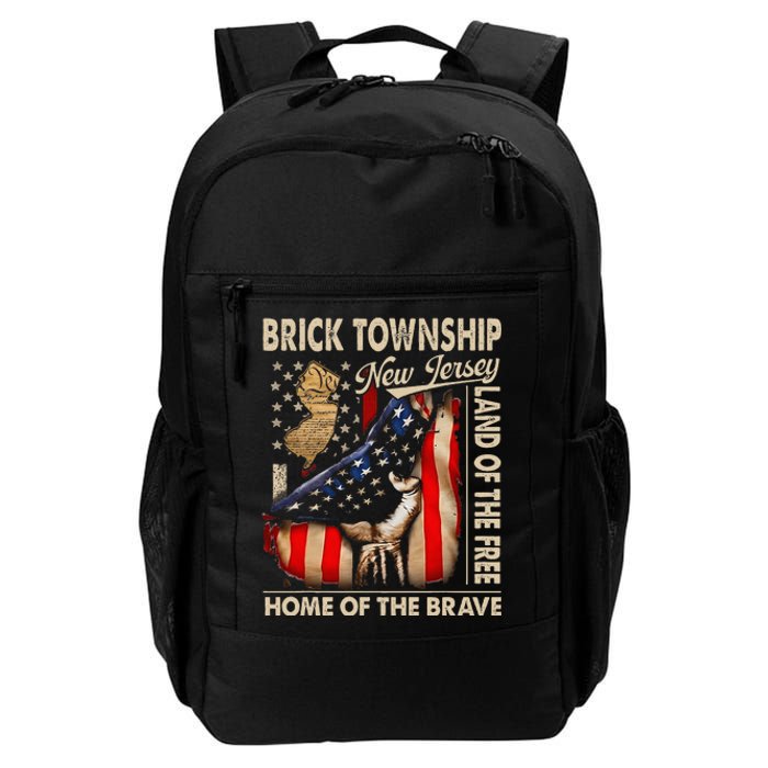 Brick Township New Jersey Usa Flag 4th Of July Daily Commute Backpack