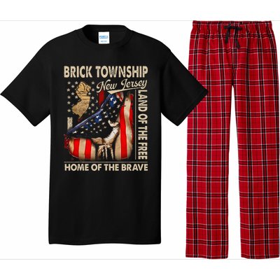 Brick Township New Jersey Usa Flag 4th Of July Pajama Set