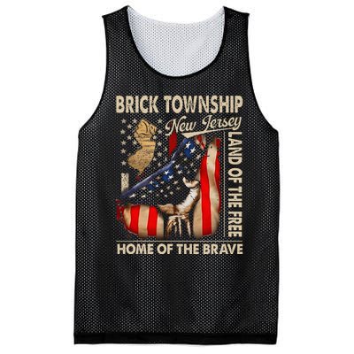 Brick Township New Jersey Usa Flag 4th Of July Mesh Reversible Basketball Jersey Tank