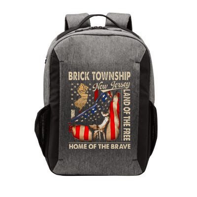 Brick Township New Jersey Usa Flag 4th Of July Vector Backpack