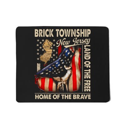 Brick Township New Jersey Usa Flag 4th Of July Mousepad