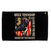 Brick Township New Jersey Usa Flag 4th Of July Grommeted Golf Towel