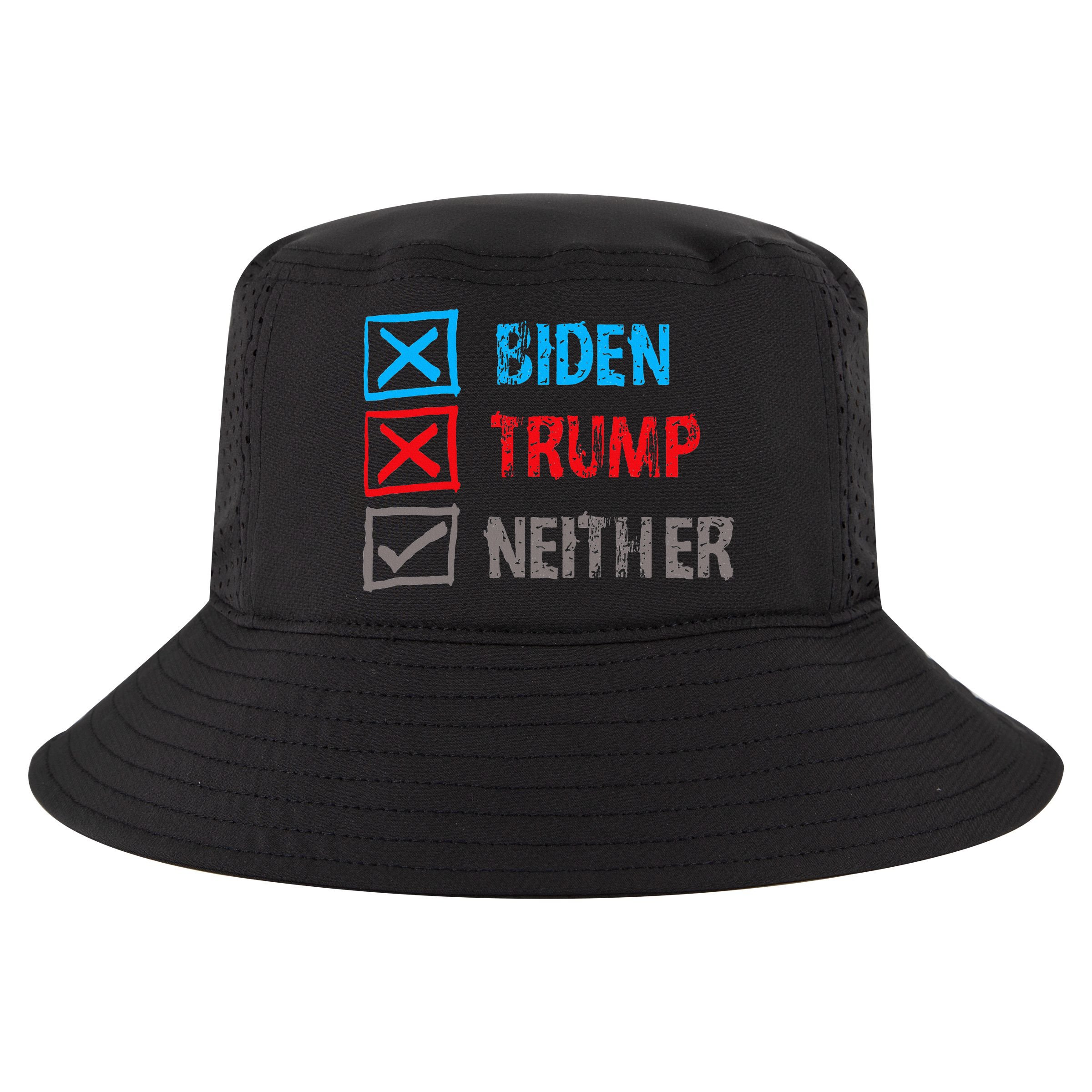 Biden Trump Neither Vote None Of The Above Cool Comfort Performance Bucket Hat