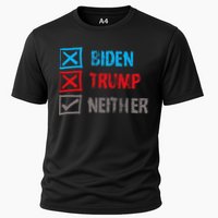 Biden Trump Neither Vote None Of The Above Cooling Performance Crew T-Shirt