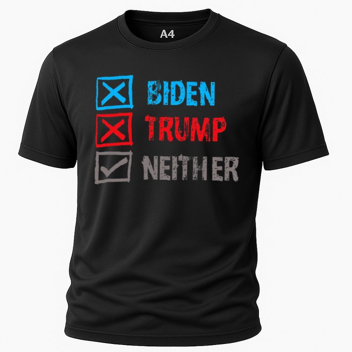 Biden Trump Neither Vote None Of The Above Cooling Performance Crew T-Shirt