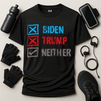 Biden Trump Neither Vote None Of The Above Cooling Performance Crew T-Shirt